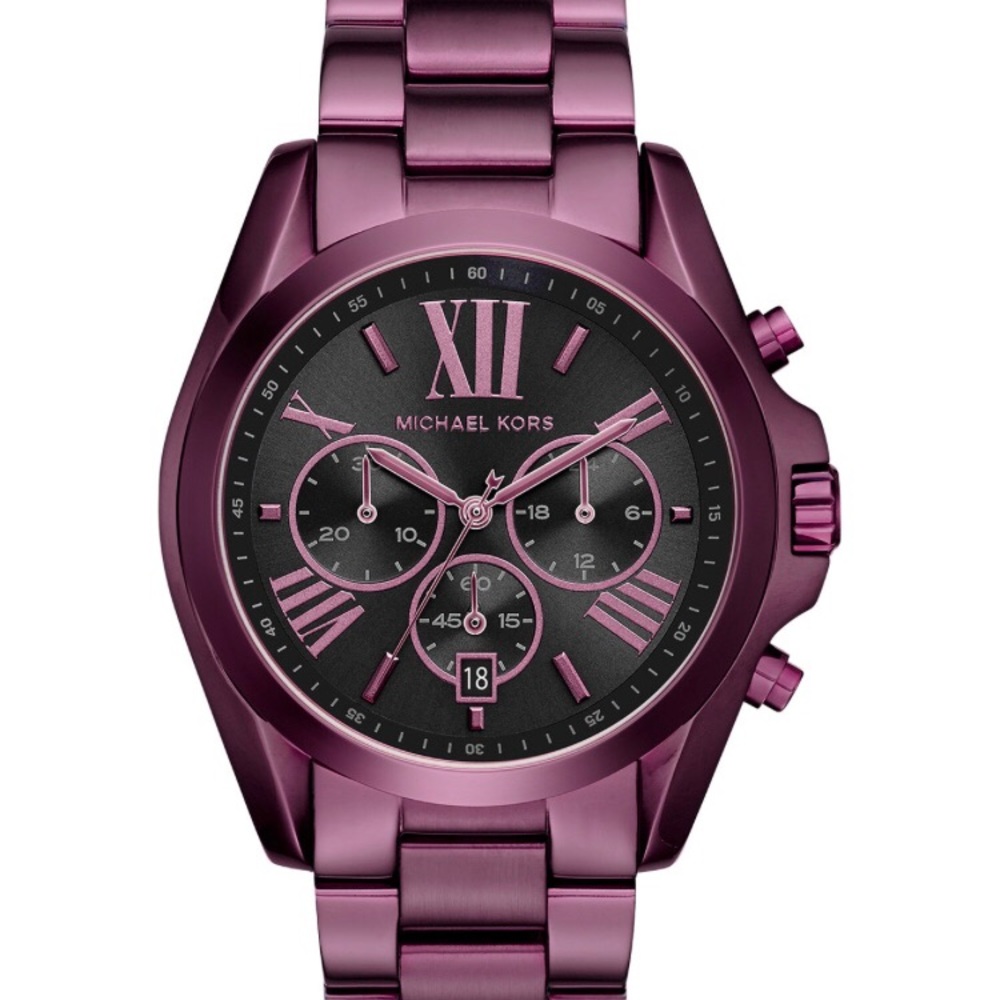 Michael Kors Chronograph Bradshaw Purple Watch